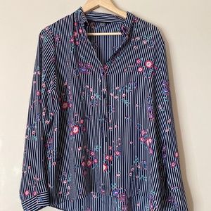 Primark button up front blouse